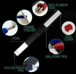 Bits Pen Shaped Phone Holder ball Pen 5